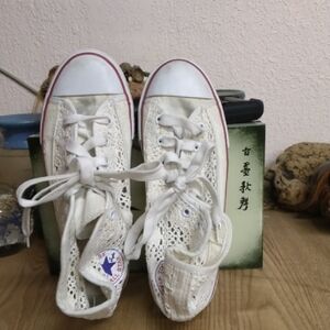 Converse White Athletic High-Top Sneakers